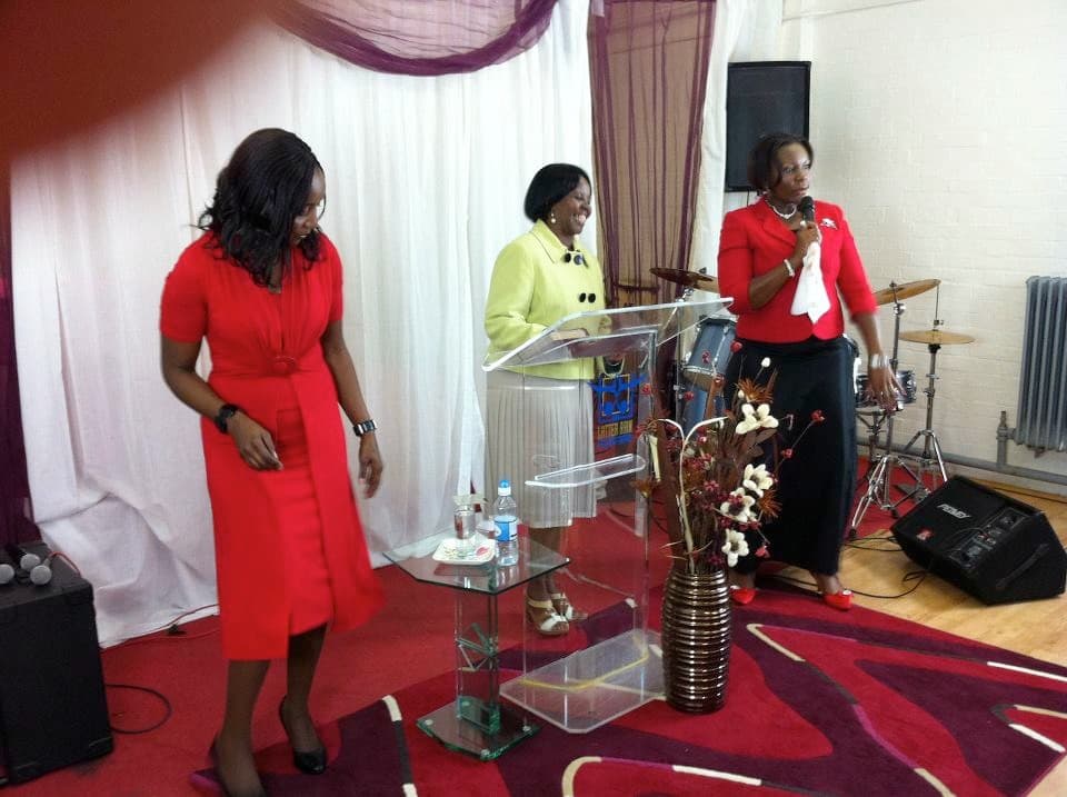 Dr. Josephine preaching at Victoria Station 2011