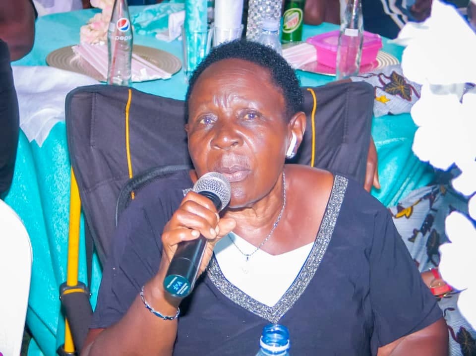 Jajja Mukyala speaking at the BLF Christmas Party 2019