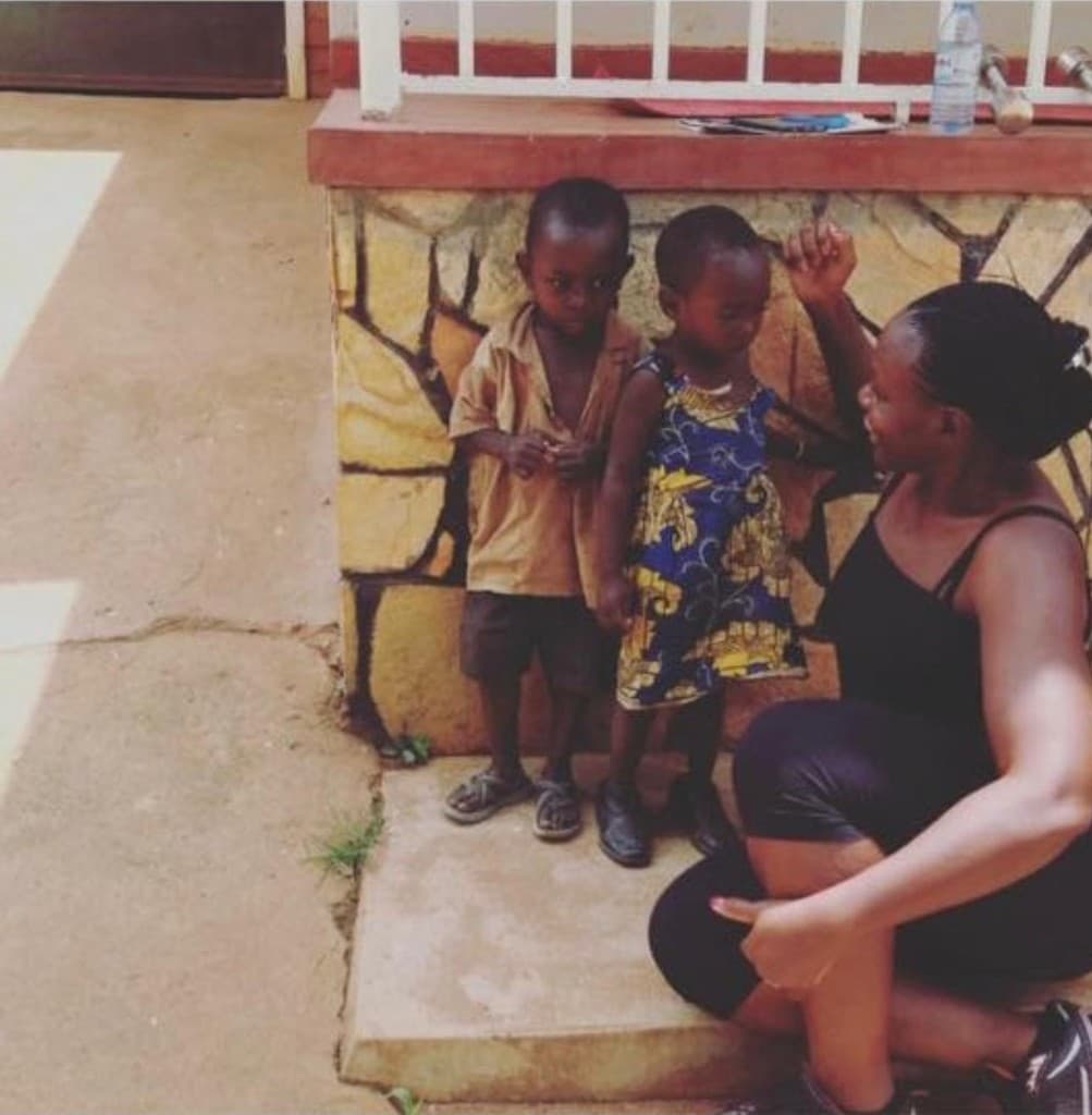 Dr. Josephine with toddlers