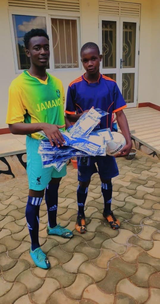 Samson with Mathew Sekanjako